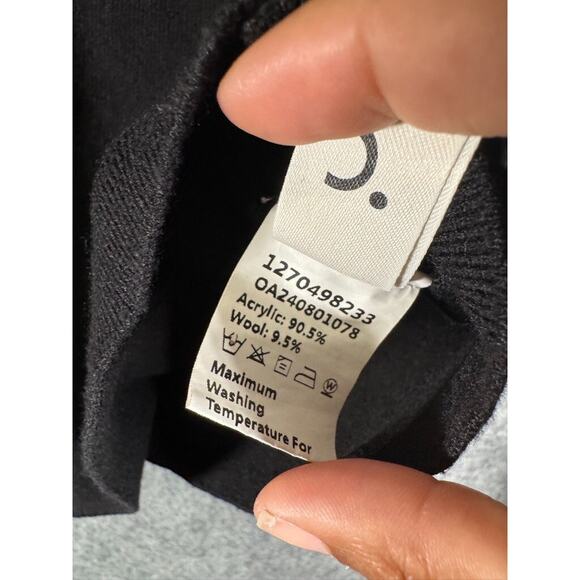 Commense Sweater Women XL Black Turtleneck Wool Blend Long Sleeve Quiet Lux - Picture 3 of 7